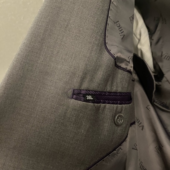 Vinci Gray Men’s Suit Coat - Picture 6 of 6